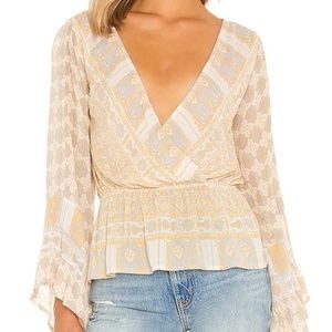Free People Rosalie Wrap Top
